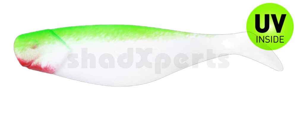 000408004 Shad 3" (ca. 8,0 cm) reinweiss / grün