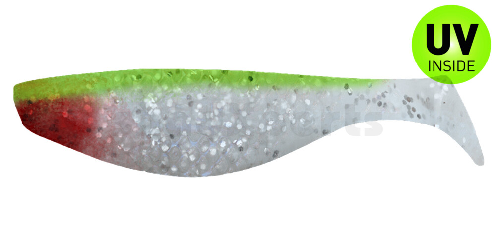 000108046 Aqua 3" (ca. 8,0 cm) blauperl-glitter / grün