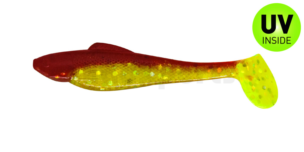 001705068 Ohio 2" (ca. 5,0 cm) grün(chartreuse)-Glitter / rot