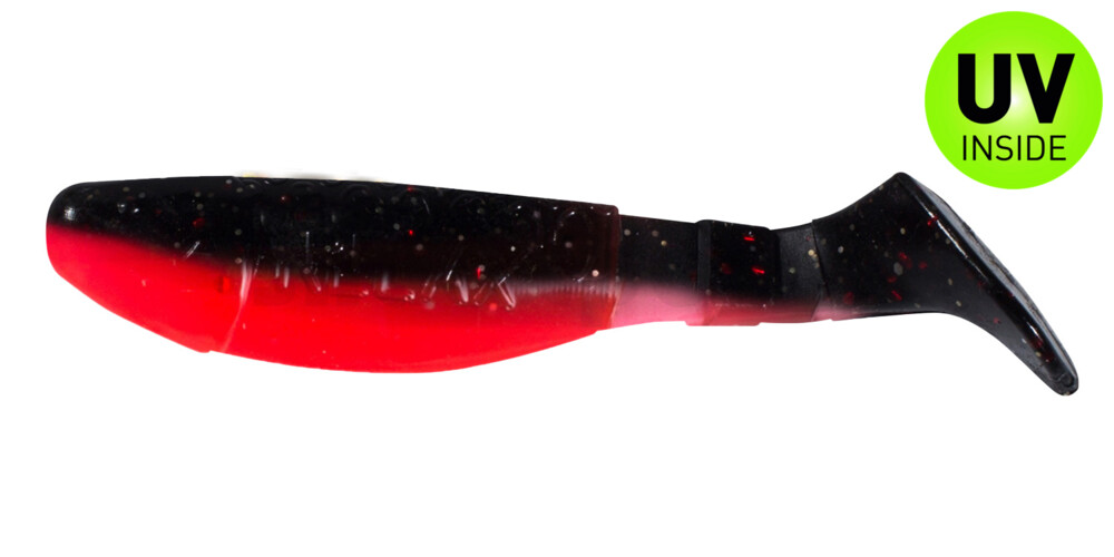 000208B317 Kopyto-Classic 3" (ca. 8,0 cm) feuerrot / schwarz rot-gold Glitter