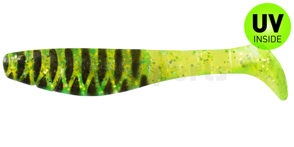 000211088 Kopyto-Classic 4" (ca. 11,0 cm) grün(chartreuse)-Glitter / schwarz