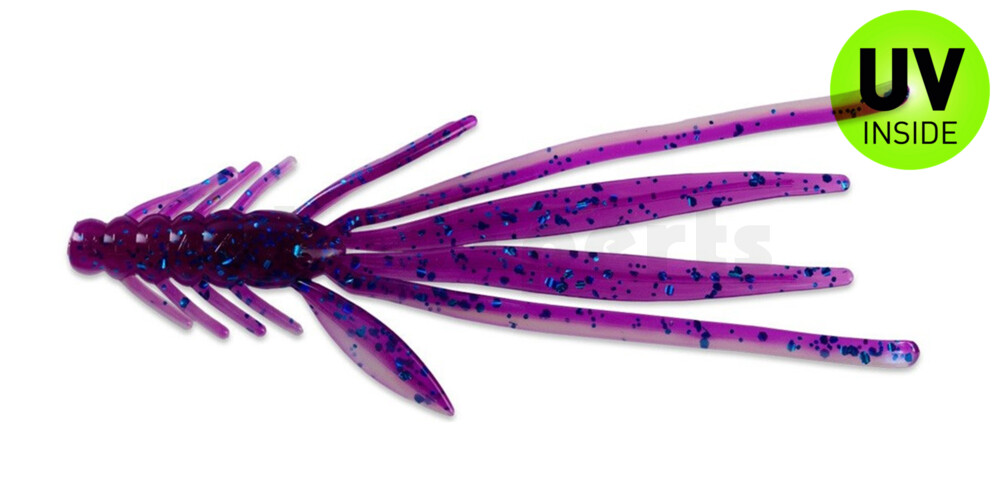 003914B312 Nymph 5" (ca. 14,0 cm) blauperl / violett-electric blue Glitter