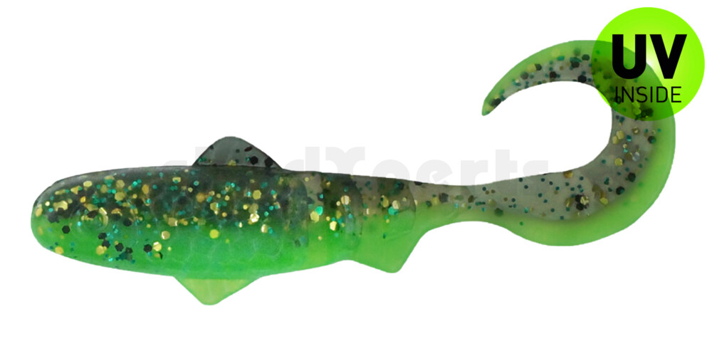 000908B140 Super Banjo 3" (ca. 7,5 cm) grün / Kaulbarsch