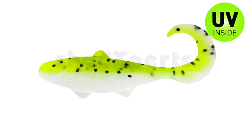 000905B045 Banjo Twister 2" (ca. 5,0 cm) reinweiss / Baby Bass