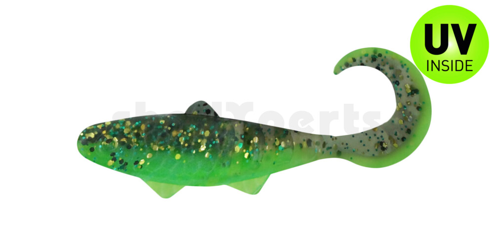 000905B140 Banjo Twister 2" (ca. 5,0 cm) grün / Kaulbarsch