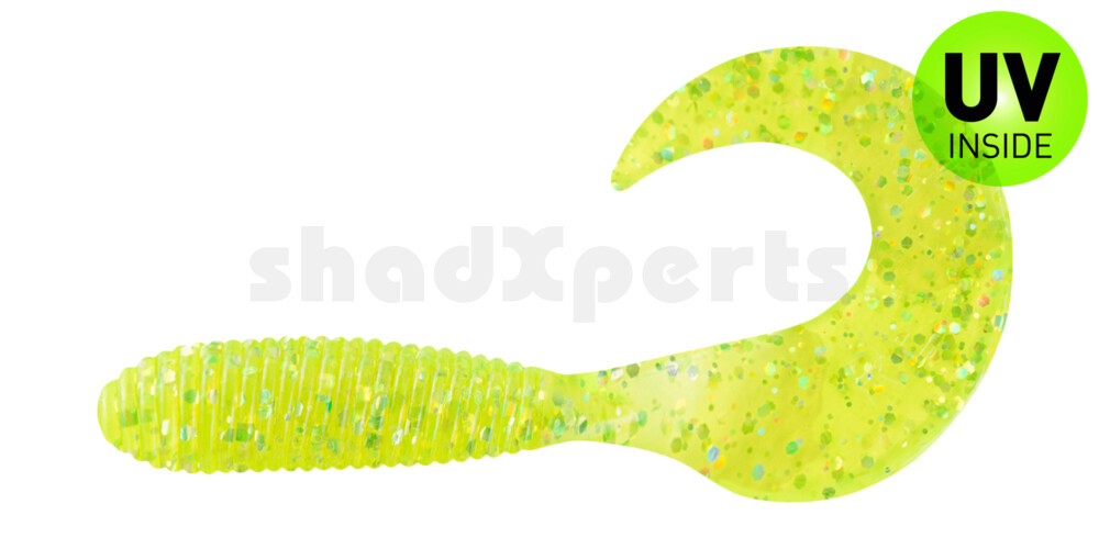 000607018 Twister 3" regulär (ca. 7,0 cm) grün(chartreuse) glitter