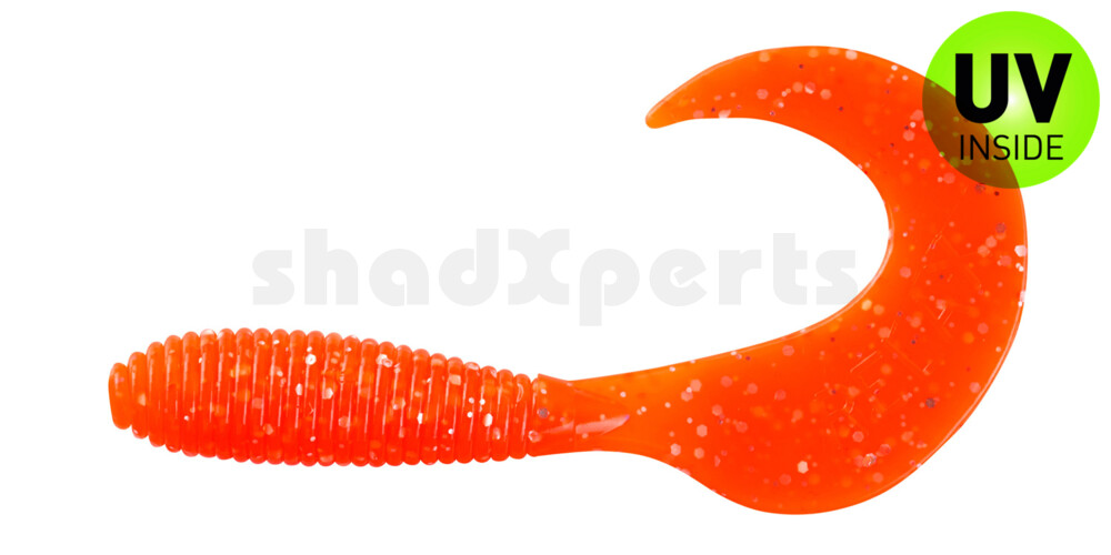 000606026 Twister 2,5" regulär (ca. 6,0 cm) orange glitter