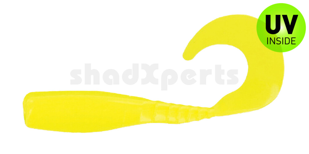 004405014 Curly Tail Crappie Minnow 2"  (ca. 5 cm) Opaque Chartreuse