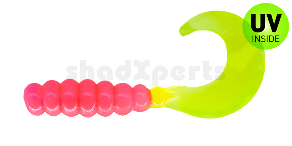 000603020 Fat Grub 2" (ca. 5 cm) Bubblegum/Chart