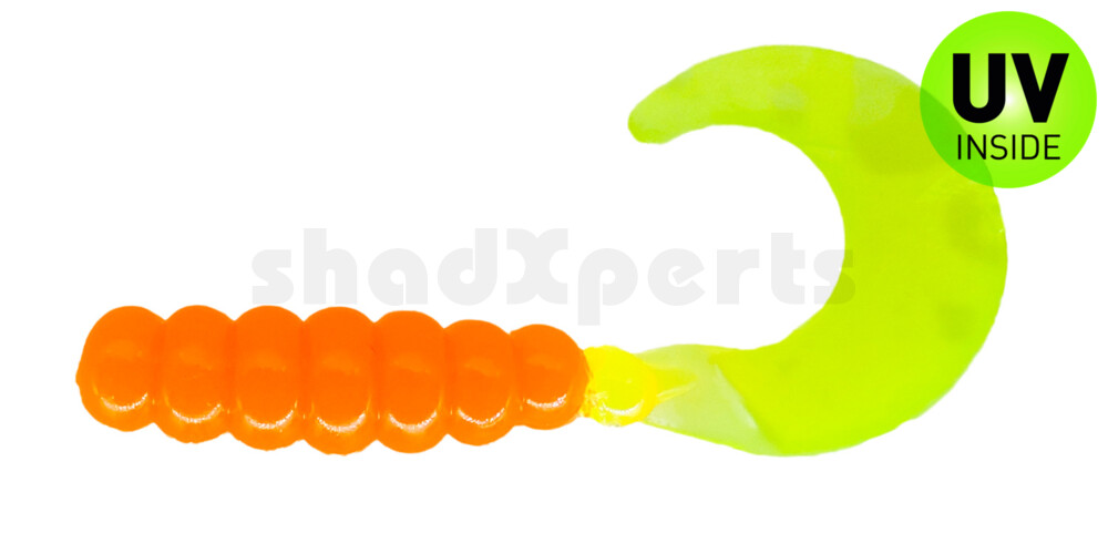 000603031 Fat Grub 2" (ca. 5 cm) Orange/Chartreuse