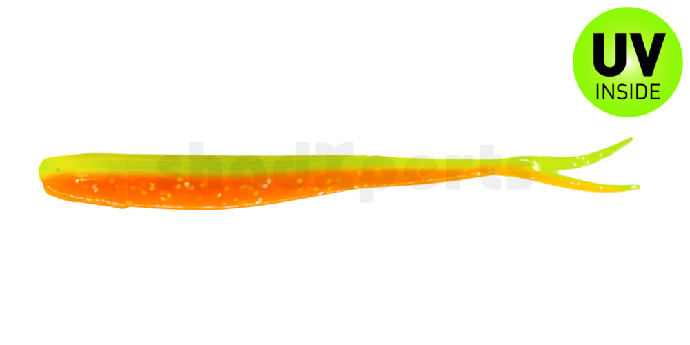 005113B141 Oklahoma 5" (ca. 13 cm) orange-Glitter / fluogrün-Glitter