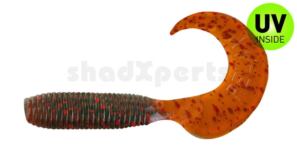 000606305 Twister 2,5" regulär (ca. 6,0 cm) motoroil rot Glitter