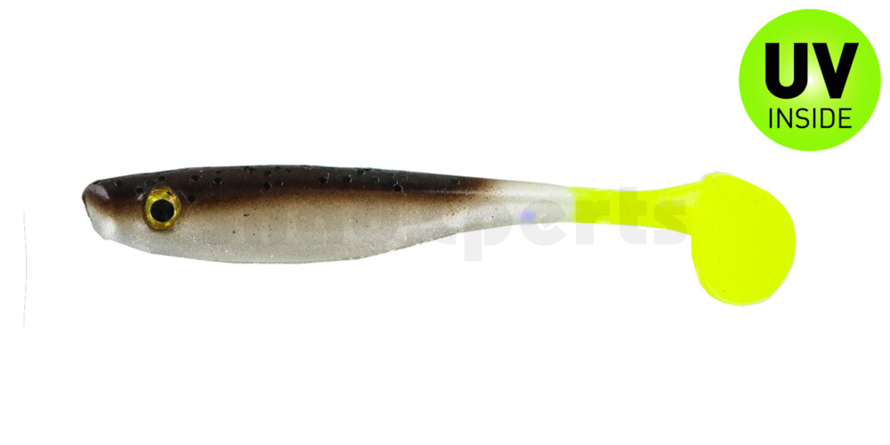 004109023 Suicide Shad 3.5" (ca. 9 cm) green pumpkin / chart tail