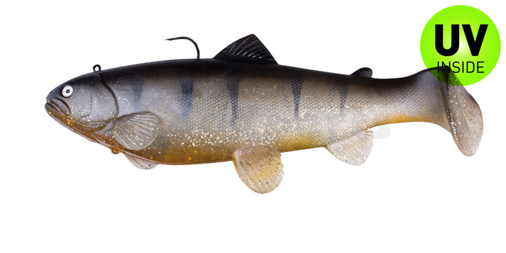 SBT25SPE Castaic Swim Bait Trout 2.0 - 10" (25cm) Fast sinking Silver Spicy Perch