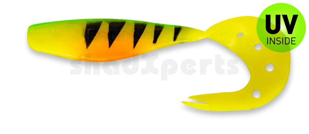 006024055Z fluogelb / schwarz Zander Sandra 7" (ca. 18 cm)