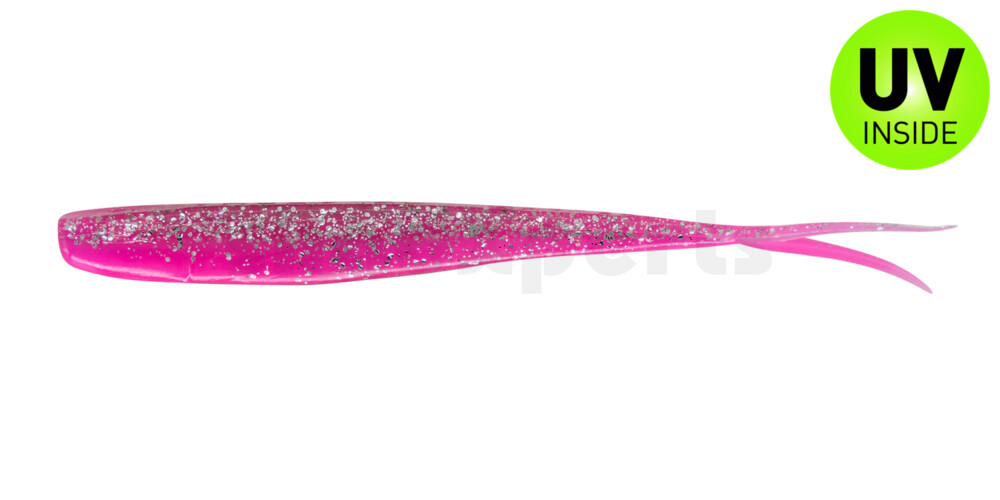 005113B300 Oklahoma 5" (ca. 13 cm) bubblegum / klar silber Glitter