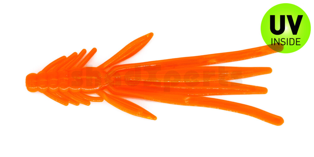 003914121 Nymph 5" (ca. 14,0 cm) klar fluoorange glitter