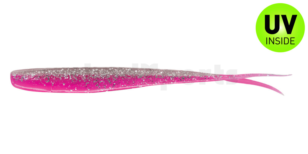 005118B300 Oklahoma 7" (ca. 18 cm) bubblegum / klar silber Glitter