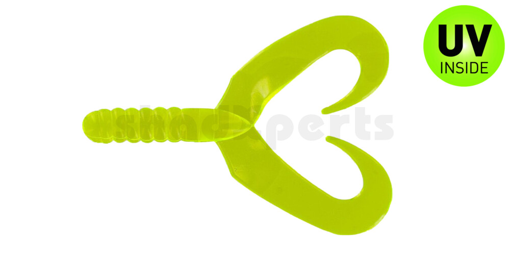 005307011 Twin Tail Grub 2,75" (7,5 cm) Chartreuse