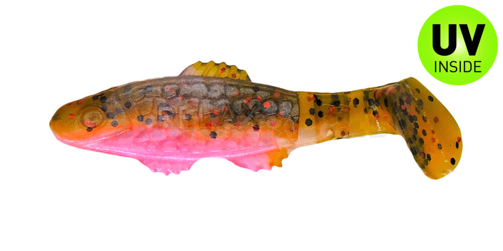 001005B316 Killer Shad 2" (ca. 5,0 cm) bubblegum / Kaulbarsch