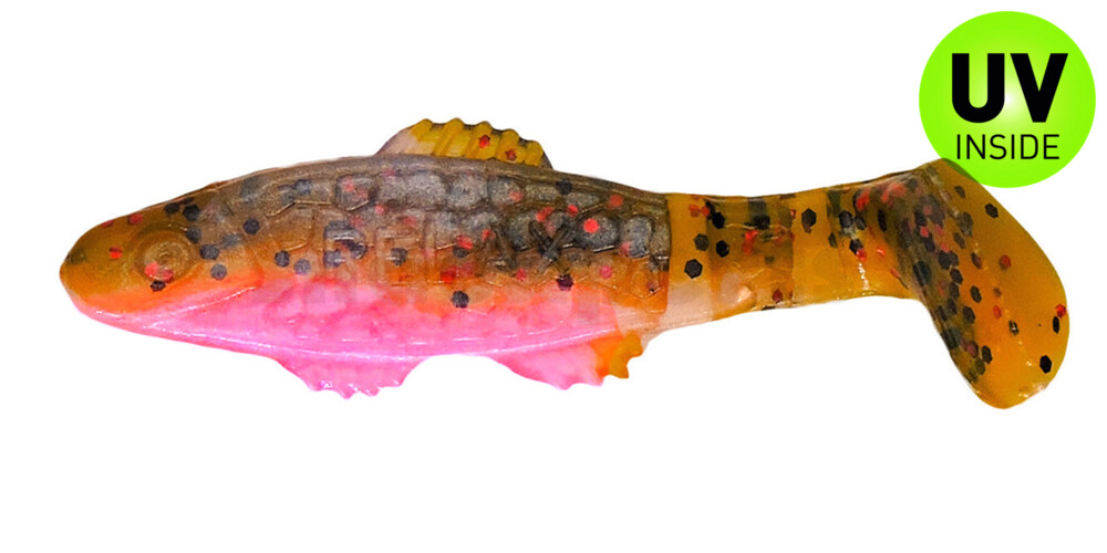 001008B316 Killer Shad 3" (ca. 8,0 cm) bubblegum / Kaulbarsch