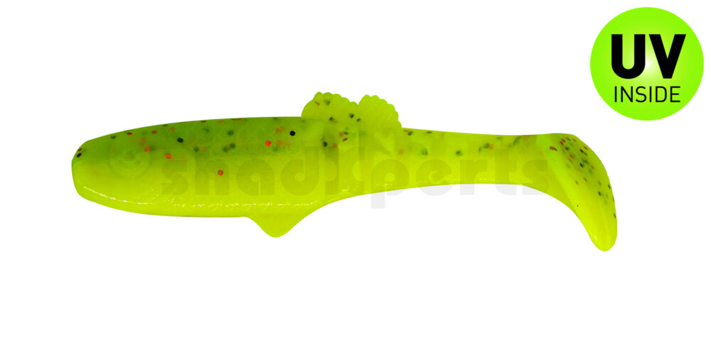 005010B002 Montana 3,5" (ca. 10,5 cm) fluogelb  / grün-Glitter