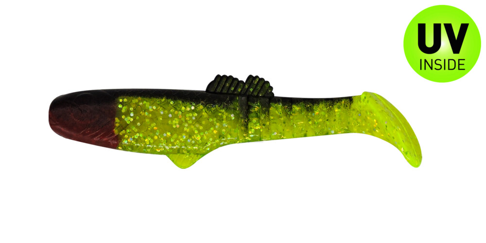 005010067 Montana 3,5" (ca. 10,5 cm) grün(chartreuse)-Glitter / schwarz