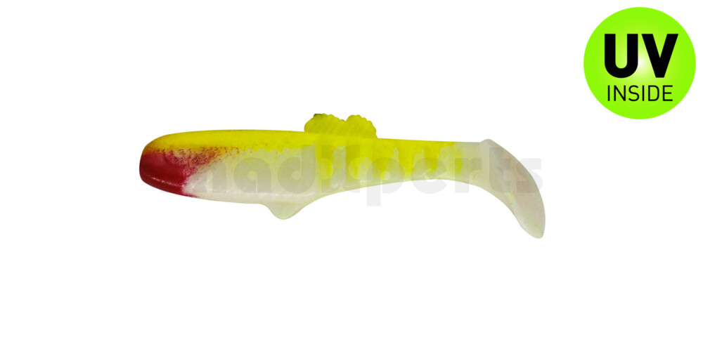 005007005 Montana 2,5" (ca. 7cm) reinweiss / fluogelb