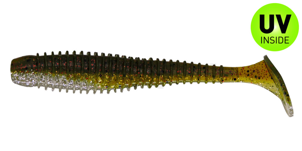 004013B310 Texas 5" (ca. 13 cm) selbstleuchtend Glitter / Kaulbarsch